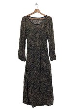 NILE Langarmkleid Damen Kleid Gr. DE 38 hellgrau Casual-Look