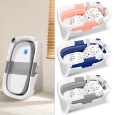 Baby Badewanne mit Sicherheitsnetz Kinderbadewanne Faltbare Sicher Babywanne Bad