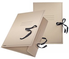 Esselte Zeichnungsmappe DIN A3 mit Bändern brau aus Karton