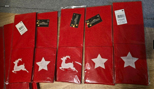 Filz bestecktaschen stück - 10,