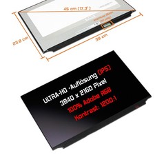 17,3" LED Display matt Ersatz