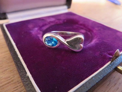 Top 925 silber ring blauer - 925,