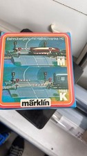 Märklin 7592K H0 Bahnübergang mit Halbschranke K Gleis mit Anleitung in OVP
