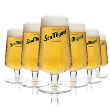 6x San Miguel Bier Glas 0,2l