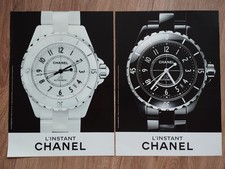 ORIG REKLAME WERBUNG  2014  CHANEL Automatik  Armbanduhr  2 Seiten