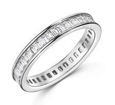 925 ECHT SILBER RHODINIERT *** Zirkonia Memory - Ring, Größenauswahl