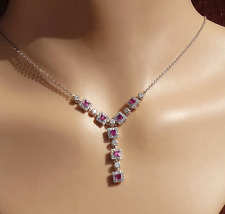 Rhodolith Y Collier/Kette, 925