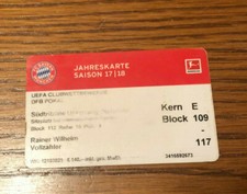 Sammler Ticket FC Bayern