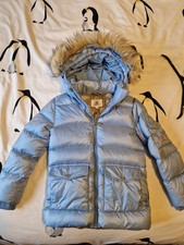 Pyrenex Mädchen französischer Daunenparker Alter zehn in Himmelblau wenige Gebrauchsspuren kosten 320