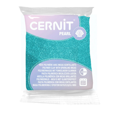 Cernit pearl 56g grün - 6x,