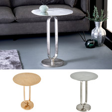 Runder Beistelltisch ELEGANCE 60cm FARBWAHL Metall Aluminium handmade