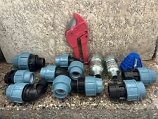 Installationsmaterial Wasserleitung PP Blau und Werkzeug neu Restbestand Gebo
