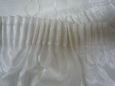 Gardinen Store weiß  Durchsicht  Streifen  H 2,45 Breit  1,20 cm - top neuw.