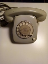 Wählscheibentelefon Grau. Fernsprechapparat 612-2A 