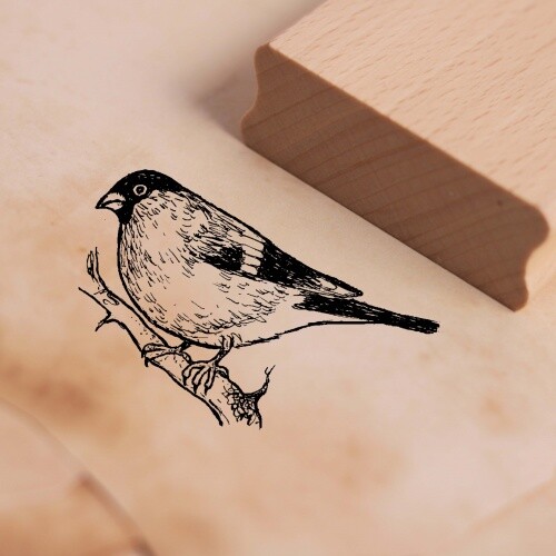 Motivstempel dompfaff vogel - dompfaff,