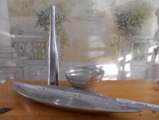 Alu Schüssel Schale Vase XXL Größe schöne DEKO mit Patina