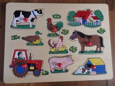 Süßes Steckpuzzle aus Holz