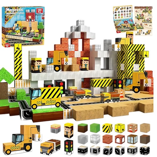 100pcs magnetische bausteine - 100pcs,