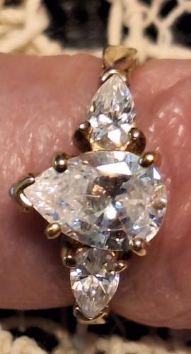 Karat gelbgold ring mit - 10,