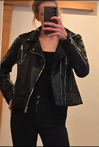 Damen bikerjacke leder - bikerjacke,