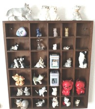 Sammlung Katzen-Miniaturen (+ 3 Kleine Blechdosen Katzenmotiv) Inkl. Setzkasten