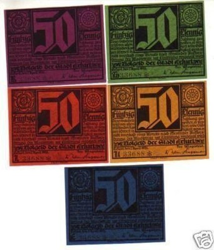 Banknoten notgeld stadt - banknoten,