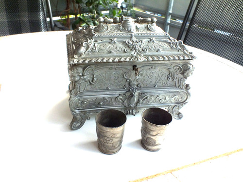 Antike schmuckschatulle - antike, schmuckschatulle/