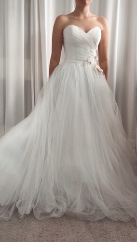Ivory brautkleid linie tüll - ivory,