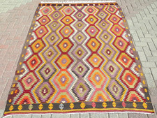 Turkish Kilim Denizli Wool