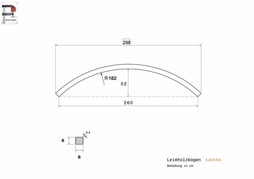 6x6 leimholzbogen sparren - 6x6,