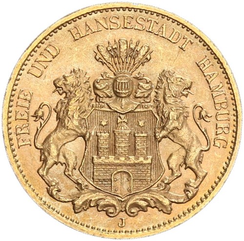 Hamburg stadt mark 1913 - hamburg, 20