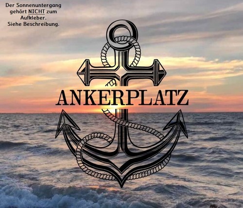 Aufkleber anker ankerplatz - aufkleber,