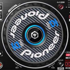 PIONEER PRO DJ CARBON FIBER DDJ-RR DDJ RR JOG / SLIPMAT GRAFIK / AUFKLEBER CDJ