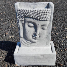 ?Wandbrunnen Buddha mit Pumpe Steinbrunnen Gartenbrunnen Steinkunst BLACKFORM