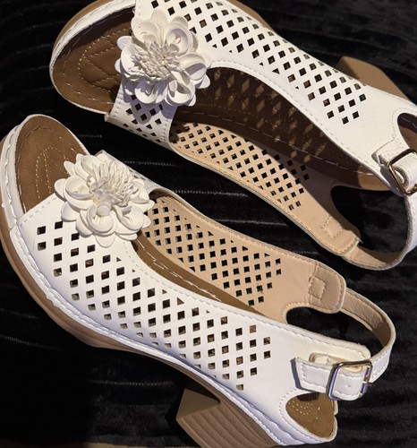 Sommerschuhe creme mit - creme,