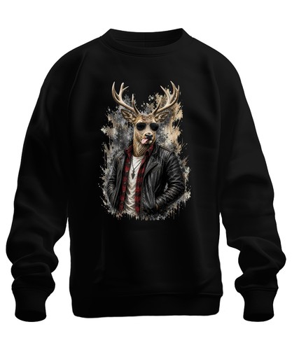 Hirsch lustig lederjacke - lustig,