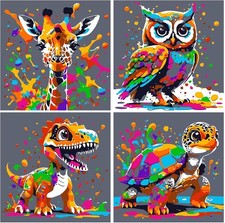 Muyohix 4 Stück Tiere Malen