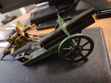 Elastolin ZUBEHÖR HAUBITZE, UND MG. WELTKRIEG, BLECHSPIELZEUG, DACHBODENFUND 