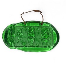 Kosta Boda Grün bedrucktes