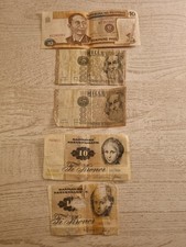 Alte Geldscheine Dänemark, Pilipinas usw.