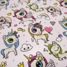 Stoff Baumwolle Jersey Einhorn