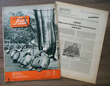 Der deutsche Straßenverkehr 7/1957 MZ ES 175 Dieselmotor Robur Zittau + Beilage 