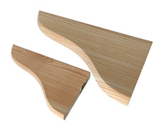 Regalträger Set Holz Regalhalter Regalwinkel Wandregal Konsole 215mm 2 St B-Ware