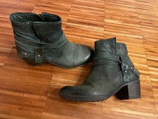 Damen Stiefelette, Gr 36, Leder, Mjus,dunkelgrün