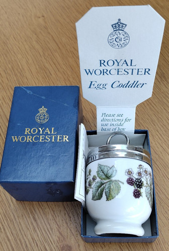 Royal worcester egg coddler - egg,
