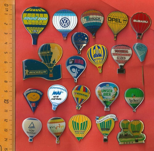 Ballon pins brosche - 21,