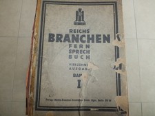 Reichs BRANCHEN Fernsprechbuch 1939 Band 1