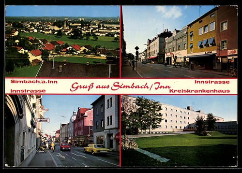 Ansichtskarte simbach inn - ansichtskarte,