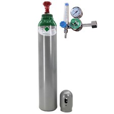 Gasflasche mit Reduzierer Reines 4.8 Argon (100%) Schweißgas 8 Liter TIG/WIG MIG