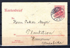 Kamerun 1905 INCOMMING-Kartenbrief nach PLANTATION (CA2285